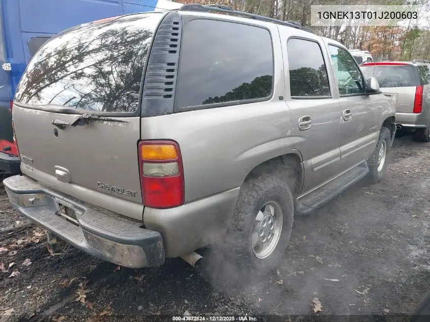 1GNEK13T01J200603 2001 Chevrolet Tahoe Lt