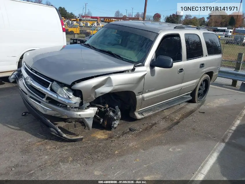 1GNEC13T91R141971 2001 Chevrolet Tahoe Lt