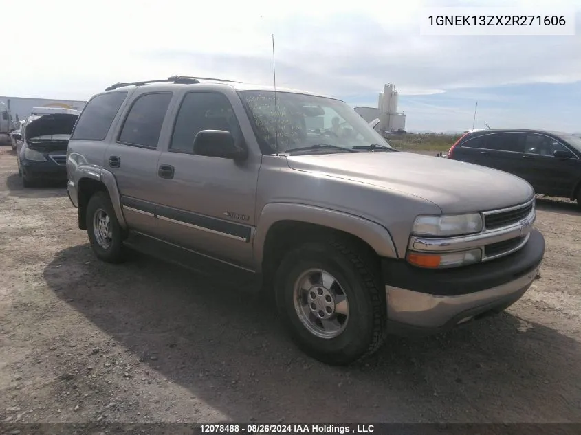 2002 Chevrolet Tahoe K1500 VIN: 1GNEK13ZX2R271606 Lot: 12078488