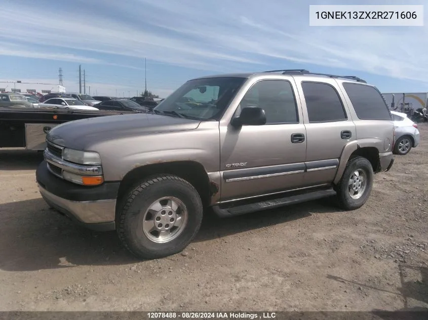 2002 Chevrolet Tahoe K1500 VIN: 1GNEK13ZX2R271606 Lot: 12078488