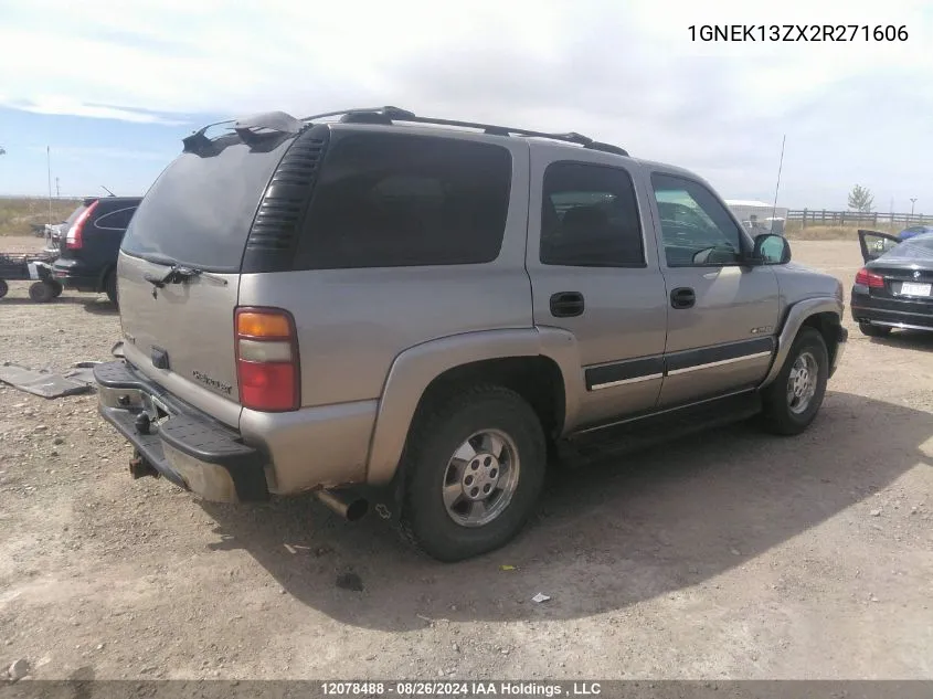 2002 Chevrolet Tahoe K1500 VIN: 1GNEK13ZX2R271606 Lot: 12078488