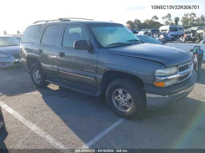 2002 Chevrolet Tahoe Ls VIN: 1GNEC13V22R306701 Lot: 38980376