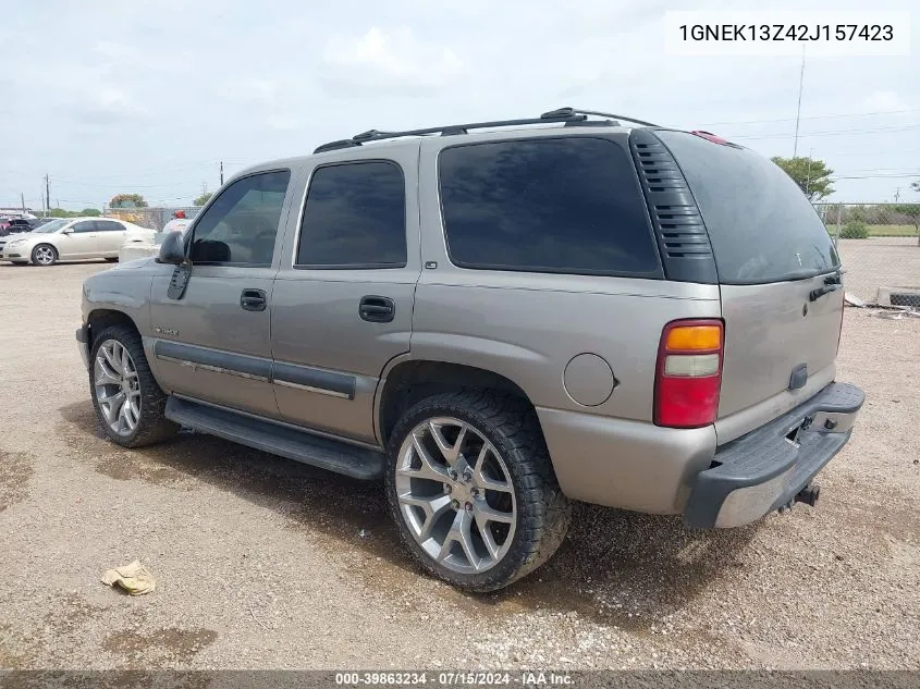 2002 Chevrolet Tahoe Ls VIN: 1GNEK13Z42J157423 Lot: 40396906