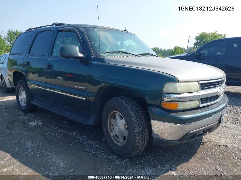 2002 Chevrolet Tahoe Lt VIN: 1GNEC13Z12J342526 Lot: 40097710