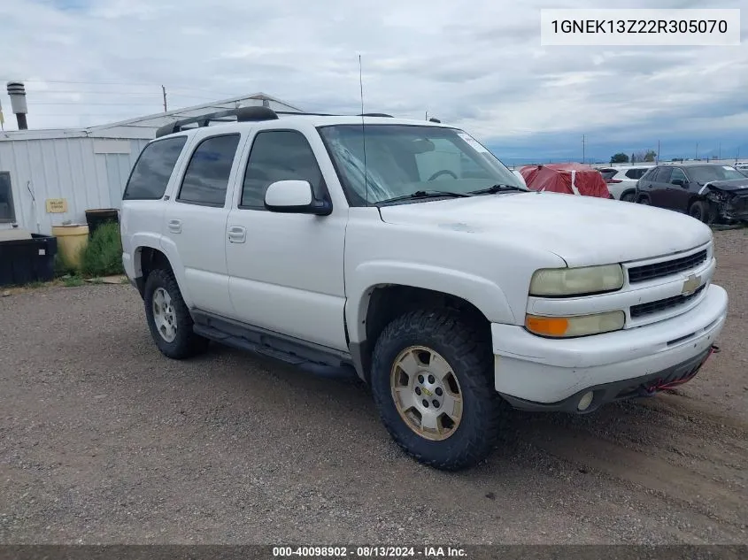 2002 Chevrolet Tahoe Z71 VIN: 1GNEK13Z22R305070 Lot: 40098902