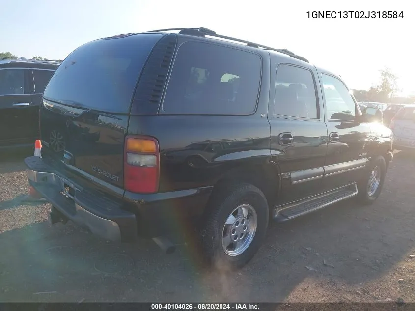 1GNEC13T02J318584 2002 Chevrolet Tahoe C1500