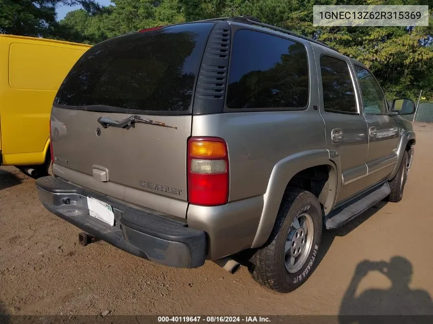 1GNEC13Z62R315369 2002 Chevrolet Tahoe C1500