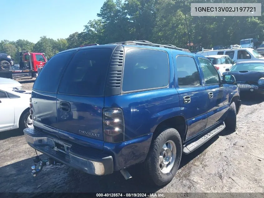 1GNEC13V02J197721 2002 Chevrolet Tahoe Ls