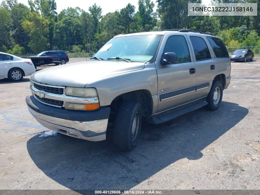 2002 Chevrolet Tahoe Ls VIN: 1GNEC13Z22J158146 Lot: 40129606