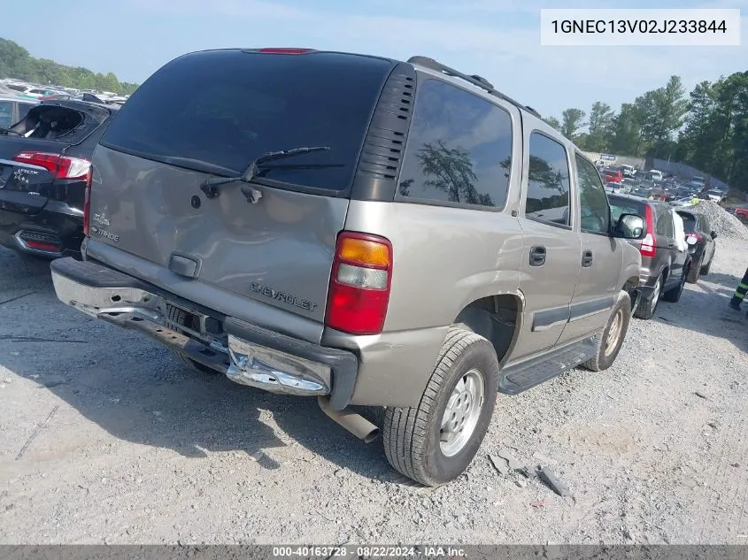 2002 Chevrolet Tahoe Ls VIN: 1GNEC13V02J233844 Lot: 40163728