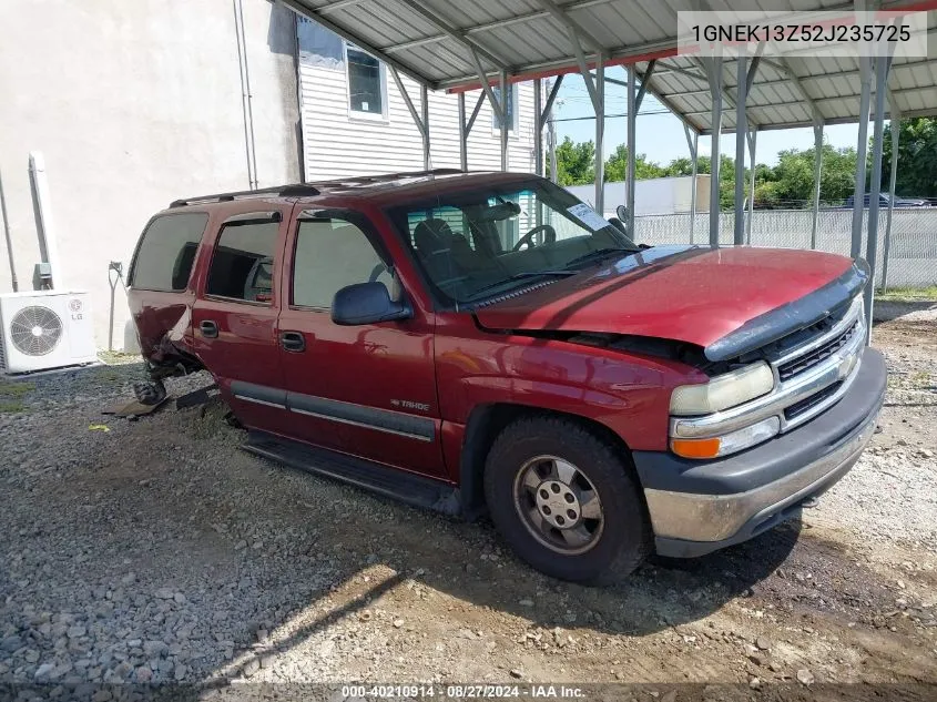 2002 Chevrolet Tahoe Ls VIN: 1GNEK13Z52J235725 Lot: 40210914