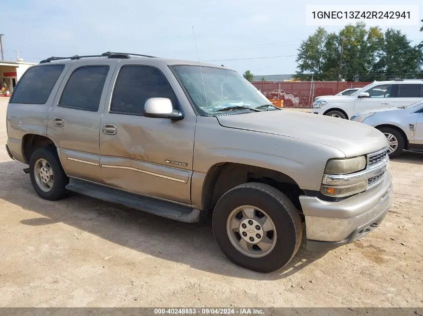 2002 Chevrolet Tahoe Lt VIN: 1GNEC13Z42R242941 Lot: 40248853