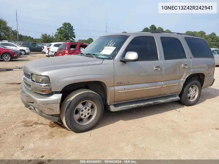 1GNEC13Z42R242941 2002 Chevrolet Tahoe Lt