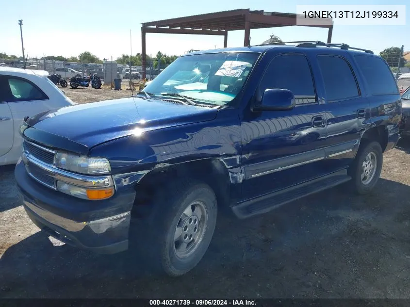 1GNEK13T12J199334 2002 Chevrolet Tahoe Lt