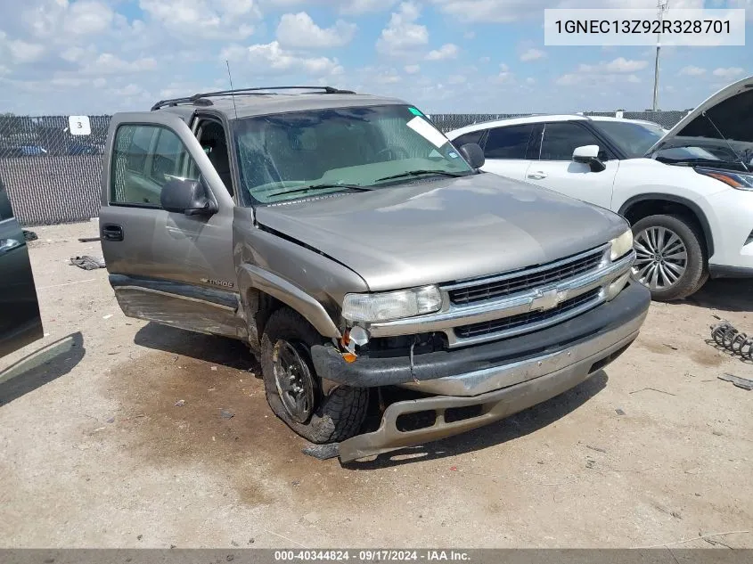 2002 Chevrolet Tahoe Ls VIN: 1GNEC13Z92R328701 Lot: 40344824