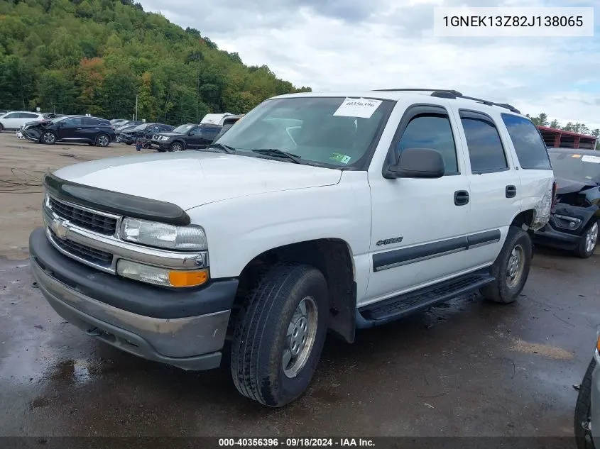 2002 Chevrolet Tahoe Ls VIN: 1GNEK13Z82J138065 Lot: 40356396