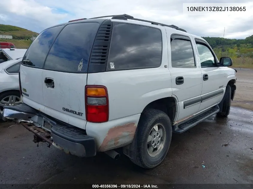 1GNEK13Z82J138065 2002 Chevrolet Tahoe Ls