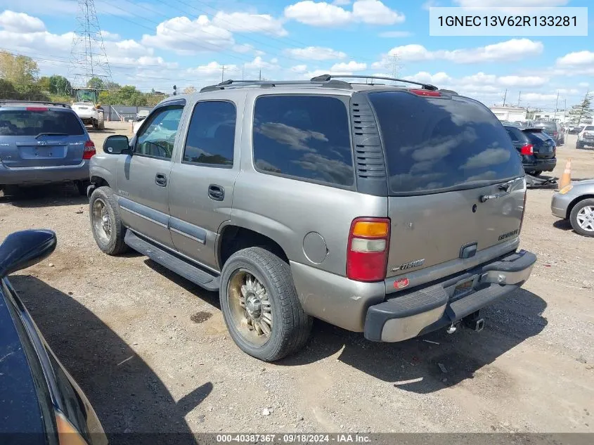 2002 Chevrolet Tahoe Ls VIN: 1GNEC13V62R133281 Lot: 40387367