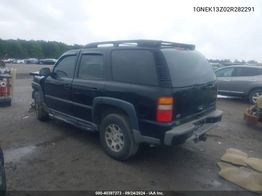 2002 Chevrolet Tahoe K1500 VIN: 1GNEK13Z02R282291 Lot: 40397373