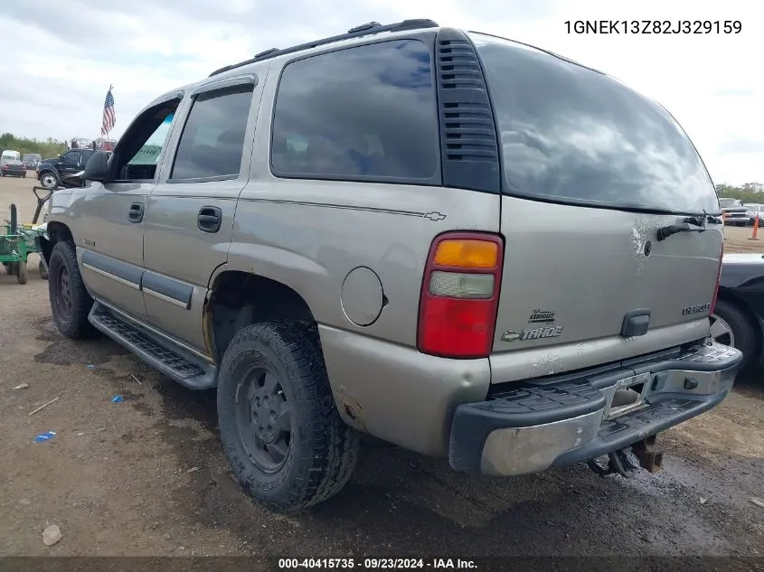 2002 Chevrolet Tahoe Ls VIN: 1GNEK13Z82J329159 Lot: 40415735