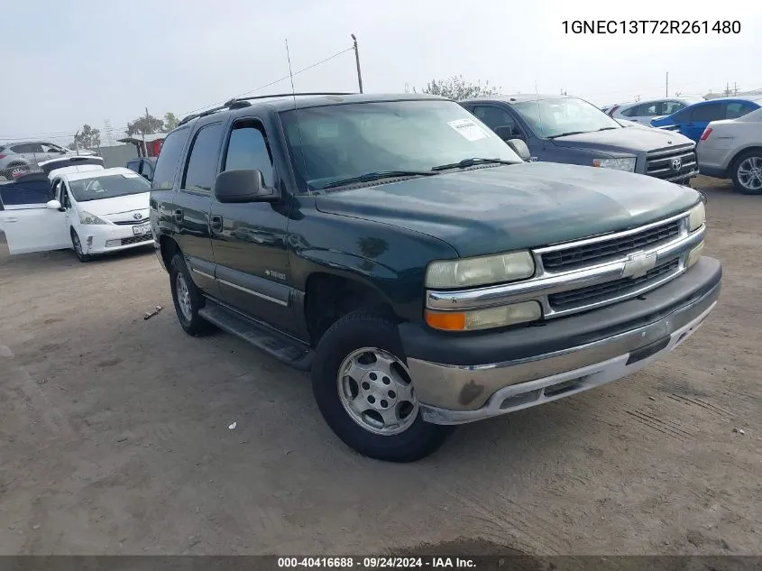 2002 Chevrolet Tahoe Ls VIN: 1GNEC13T72R261480 Lot: 40416688