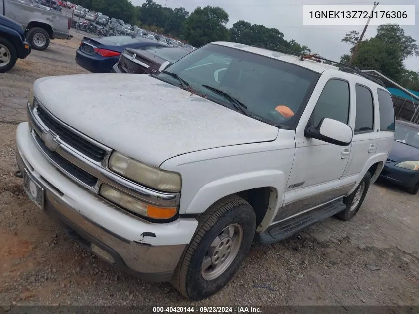 2002 Chevrolet Tahoe Lt VIN: 1GNEK13Z72J176306 Lot: 40420144