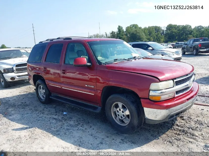 2002 Chevrolet Tahoe Lt VIN: 1GNEC13Z52J263814 Lot: 40420587