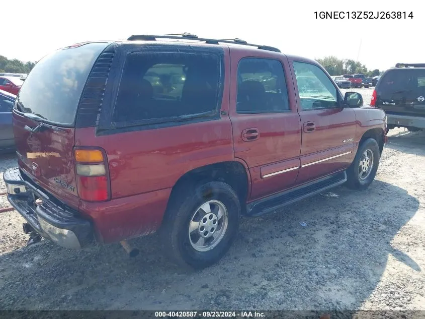 2002 Chevrolet Tahoe Lt VIN: 1GNEC13Z52J263814 Lot: 40420587