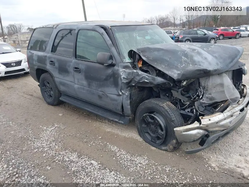 1GNEC13V02J163343 2002 Chevrolet Tahoe Ls