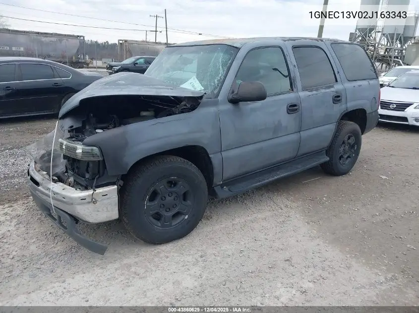 1GNEC13V02J163343 2002 Chevrolet Tahoe Ls