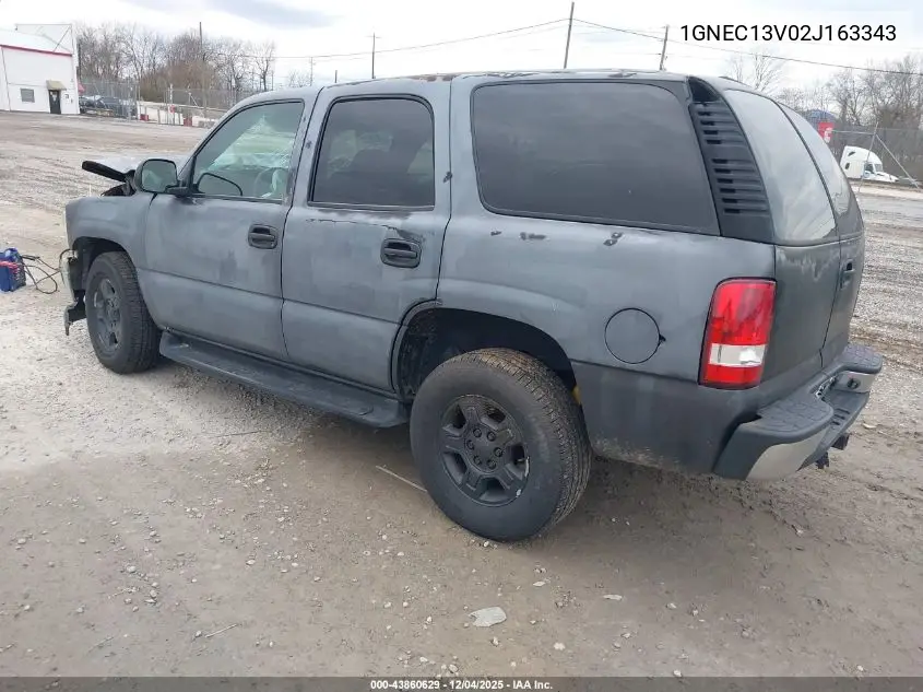 1GNEC13V02J163343 2002 Chevrolet Tahoe Ls