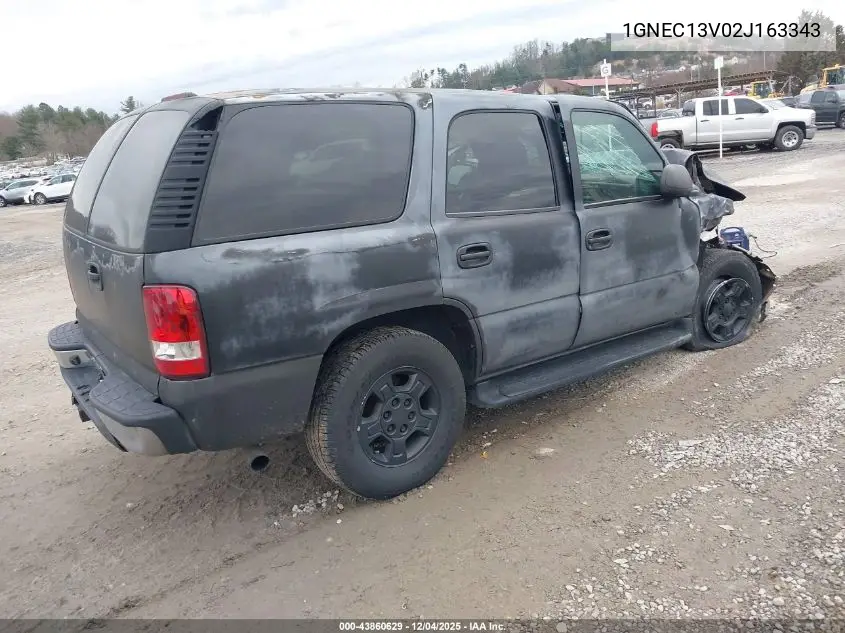 1GNEC13V02J163343 2002 Chevrolet Tahoe Ls