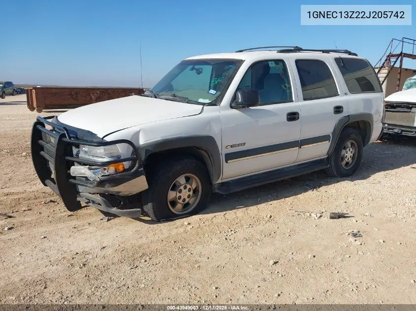 1GNEC13Z22J205742 2002 Chevrolet Tahoe Ls