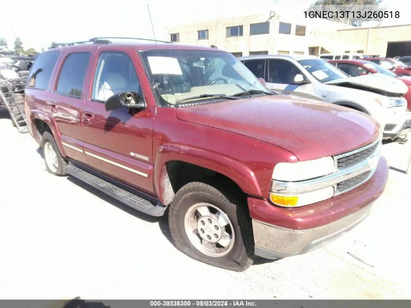 1GNEC13T13J260518 2003 Chevrolet Tahoe Lt