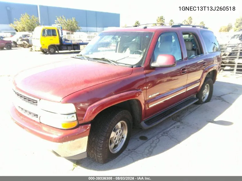 1GNEC13T13J260518 2003 Chevrolet Tahoe Lt