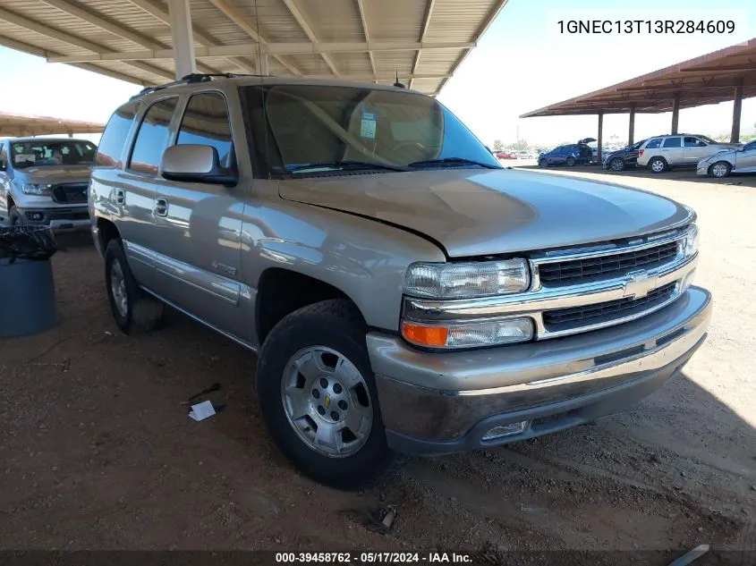 2003 Chevrolet Tahoe Lt VIN: 1GNEC13T13R284609 Lot: 40340171