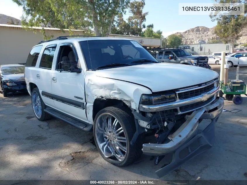 2003 Chevrolet Tahoe Ls VIN: 1GNEC13V53R135461 Lot: 40023268