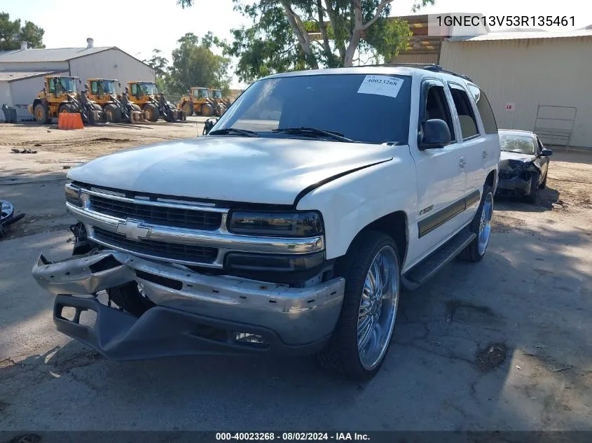 2003 Chevrolet Tahoe Ls VIN: 1GNEC13V53R135461 Lot: 40023268