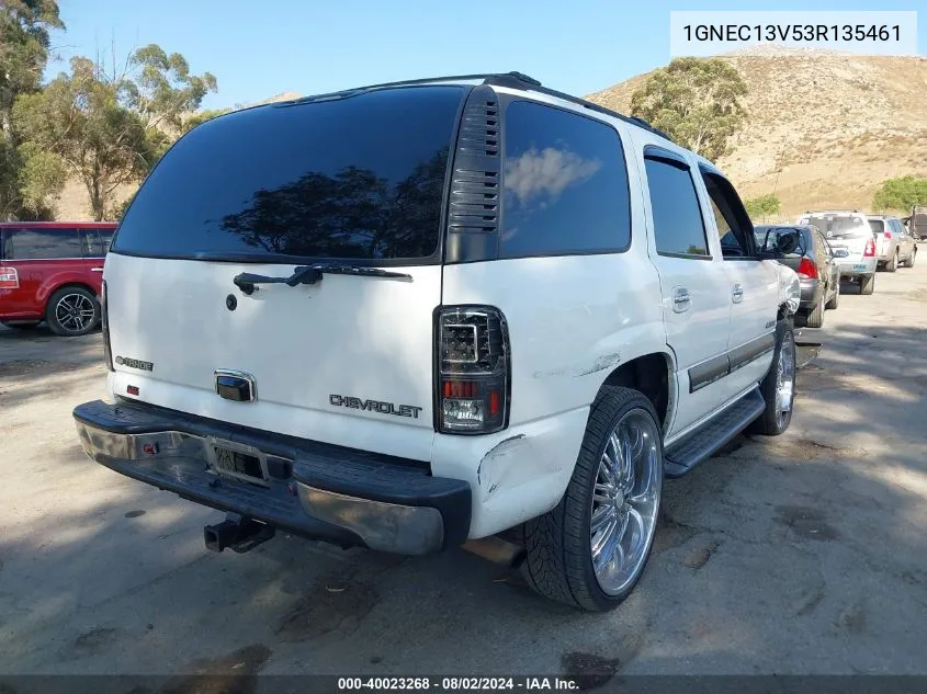 1GNEC13V53R135461 2003 Chevrolet Tahoe Ls