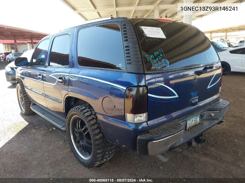 1GNEC13Z93R146241 2003 Chevrolet Tahoe Ls