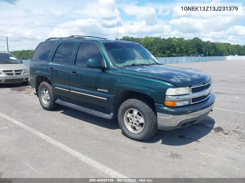 2003 Chevrolet Tahoe Lt VIN: 1GNEK13Z13J231379 Lot: 40095108