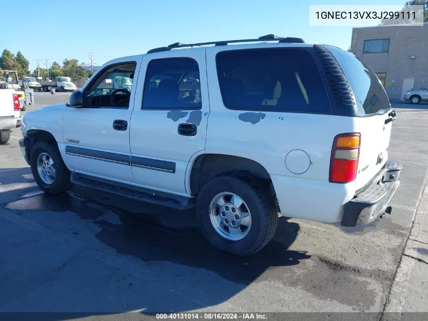 1GNEC13VX3J299111 2003 Chevrolet Tahoe C1500