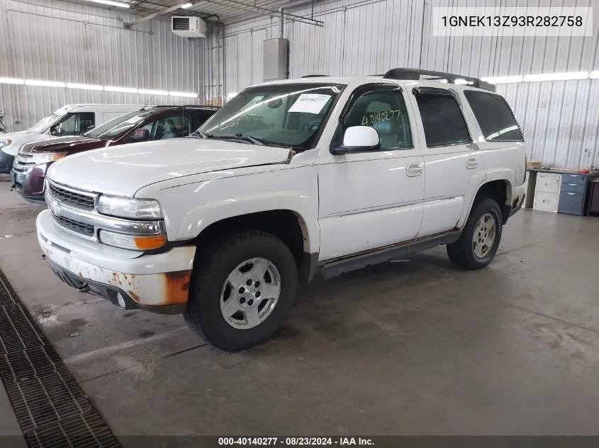 2003 Chevrolet Tahoe Z71 VIN: 1GNEK13Z93R282758 Lot: 40140277