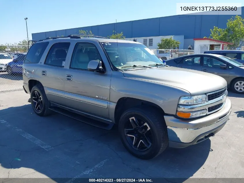 2003 Chevrolet Tahoe Lt VIN: 1GNEK13T73J255360 Lot: 40214323