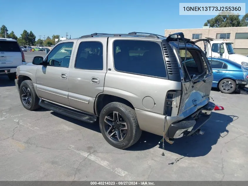 2003 Chevrolet Tahoe Lt VIN: 1GNEK13T73J255360 Lot: 40214323