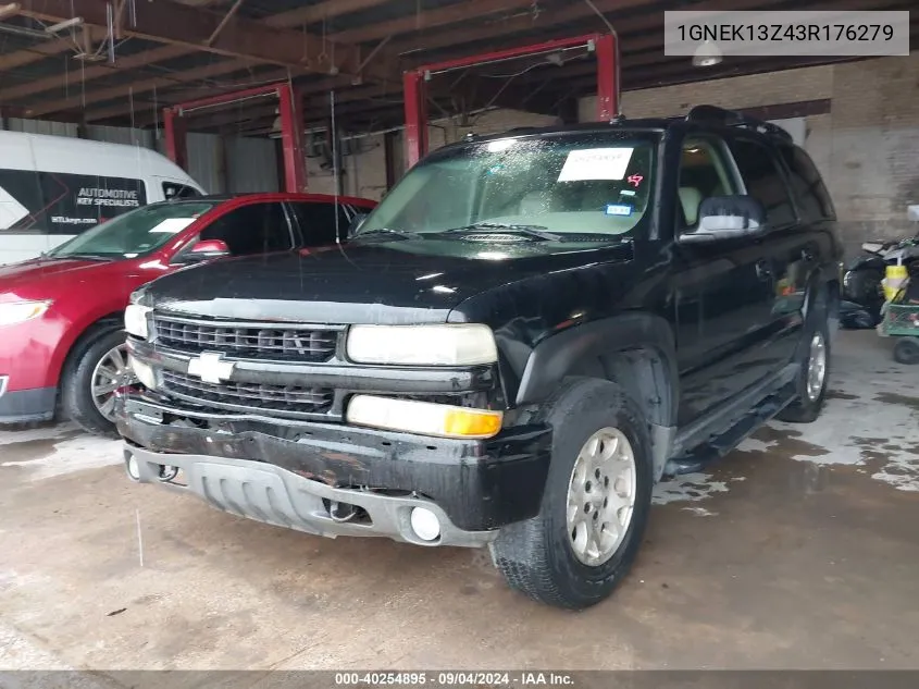 2003 Chevrolet Tahoe Z71 VIN: 1GNEK13Z43R176279 Lot: 40254895