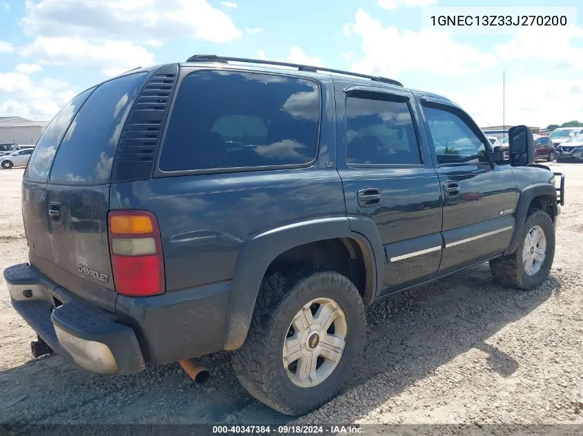 2003 Chevrolet Tahoe Lt VIN: 1GNEC13Z33J270200 Lot: 40347384