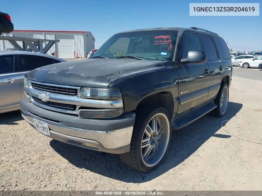 1GNEC13Z53R204619 2003 Chevrolet Tahoe Ls