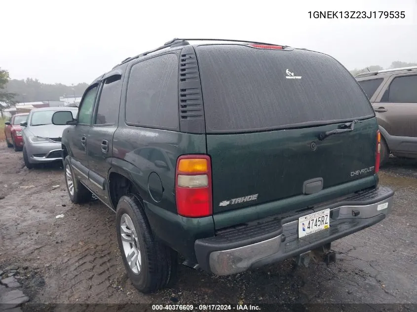 1GNEK13Z23J179535 2003 Chevrolet Tahoe Ls