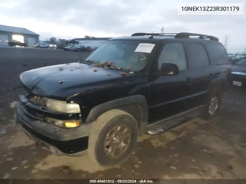 2003 Chevrolet Tahoe K1500 VIN: 1GNEK13Z23R301179 Lot: 40401312